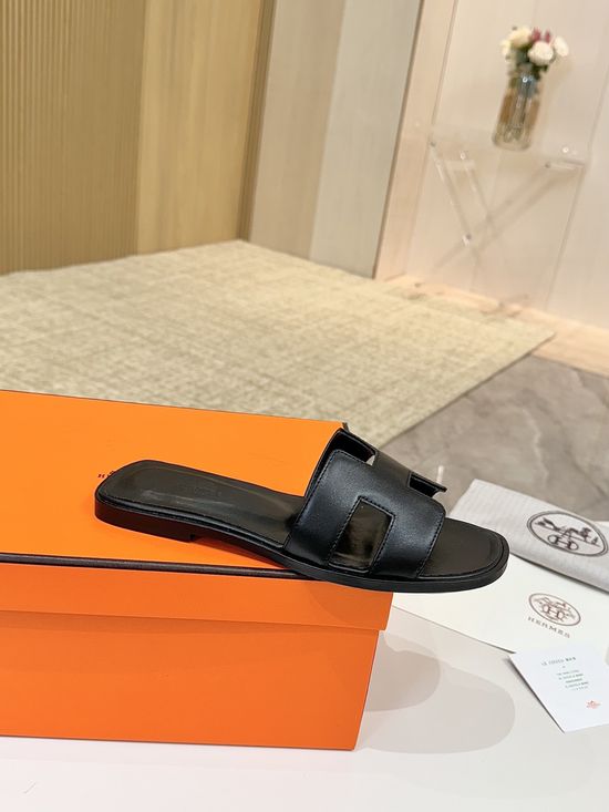 Hermes Classic Premium Leather Shoes with Genuine Leather Sole