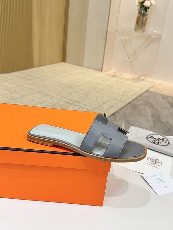 Hermes Classic Premium Leather Shoes with Genuine Leather Sole