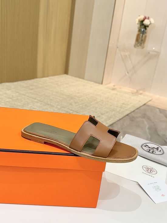 Hermes Classic Premium Leather Shoes with Genuine Leather Sole