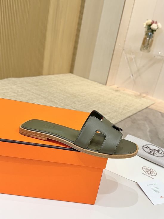Hermes Classic Premium Leather Shoes with Genuine Leather Sole