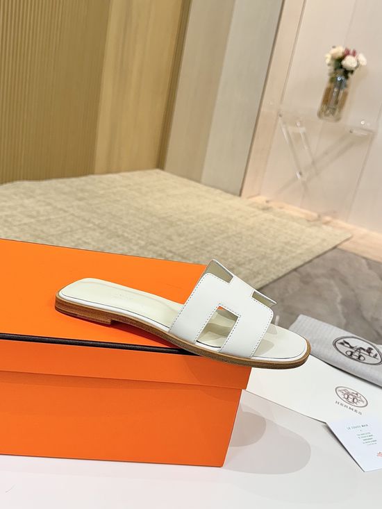 Hermes Classic Premium Leather Shoes with Genuine Leather Sole
