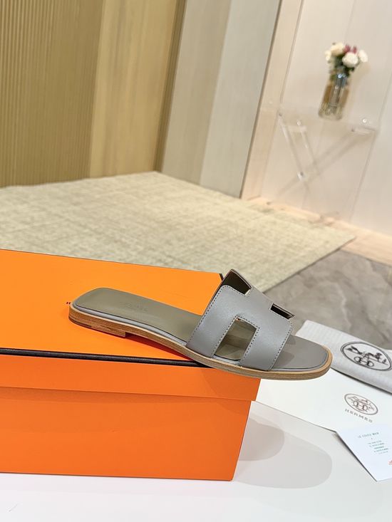 Hermes Classic Premium Leather Shoes with Genuine Leather Sole
