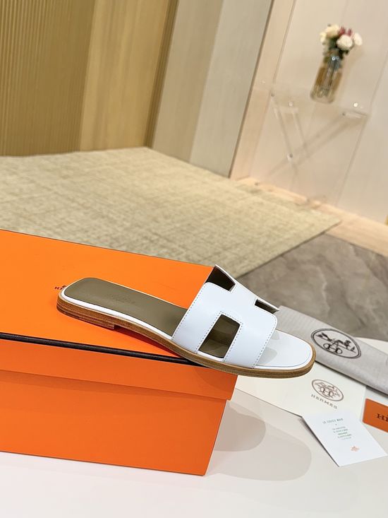 Hermes Classic Premium Leather Shoes with Genuine Leather Sole