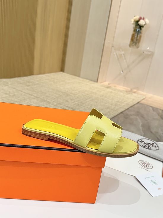 Hermes Classic Premium Leather Shoes with Genuine Leather Sole