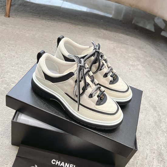 Chanel Premium Leather Casual Sneakers Comfortable Fashion Footwear