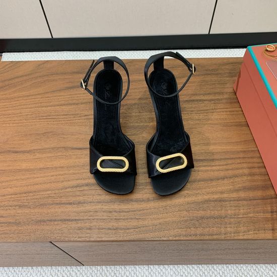 Loro Piana Minimalist Sandals with Custom Hardware and Leather Sole