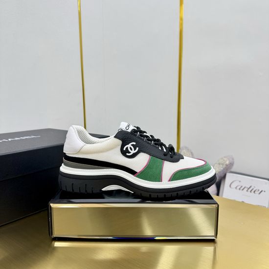 Chanel Contrast Color Thick Sole Comfortable Casual Sneakers