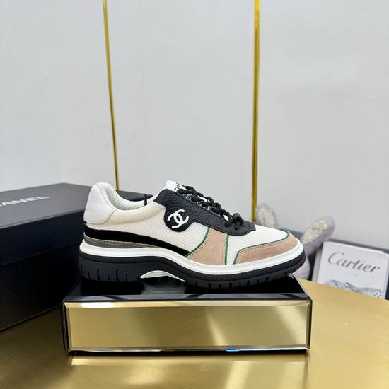 Chanel Contrast Color Thick Sole Comfortable Casual Sneakers