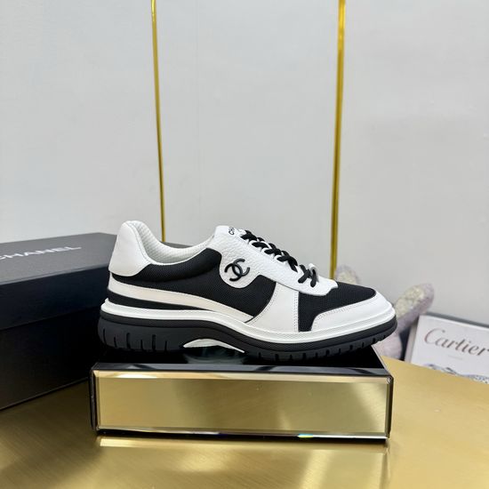 Chanel Contrast Color Thick Sole Comfortable Casual Sneakers