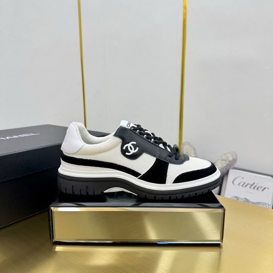 Chanel Contrast Color Thick Sole Comfortable Casual Sneakers