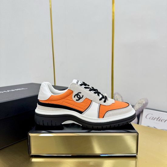 Chanel Contrast Color Thick Sole Comfortable Casual Sneakers