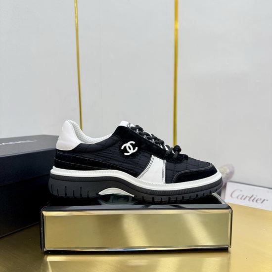 Chanel Contrast Color Thick Sole Comfortable Casual Sneakers