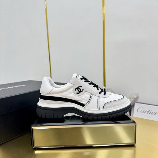 Chanel Contrast Color Thick Sole Comfortable Casual Sneakers