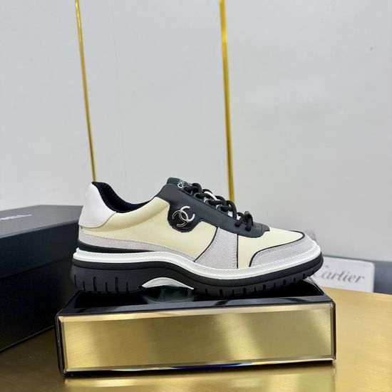 Chanel Contrast Color Thick Sole Comfortable Casual Sneakers
