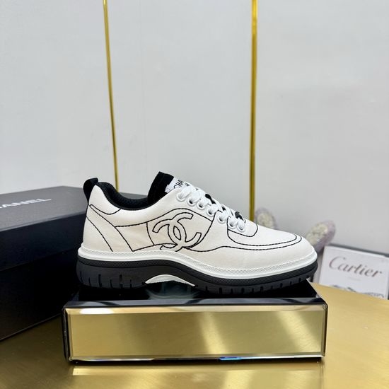 Chanel Contrast Color Thick Sole Comfortable Casual Sneakers