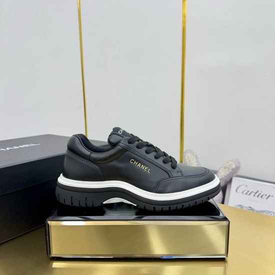 Chanel Contrast Color Thick Sole Comfortable Casual Sneakers
