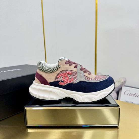 Chanel Classic Design Sneakers with Multicolor Elements