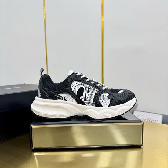 Chanel Embroidered Leather Casual Versatile Comfortable Sports Sneakers