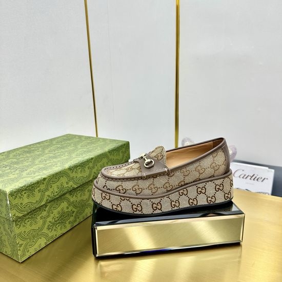 Gucci High Platform Waterproof Slingback With GG Logo