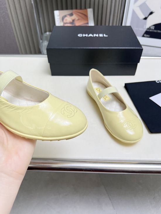 Chanel Patent Leather Elegant Mary Jane Casual Daily Shoes