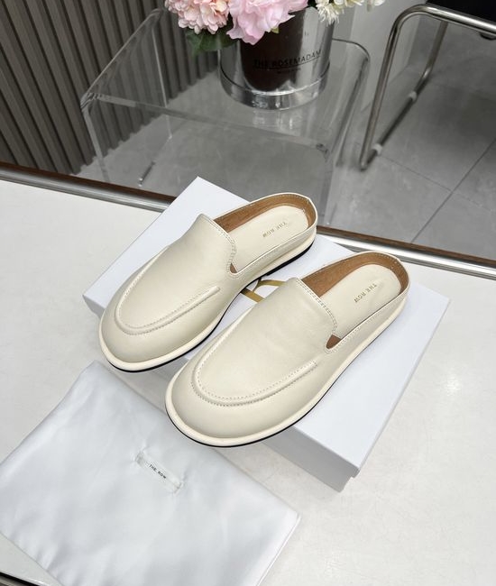 The Row Soft Sole Minimalist Leather Loafers Comfortable Casual Shoes