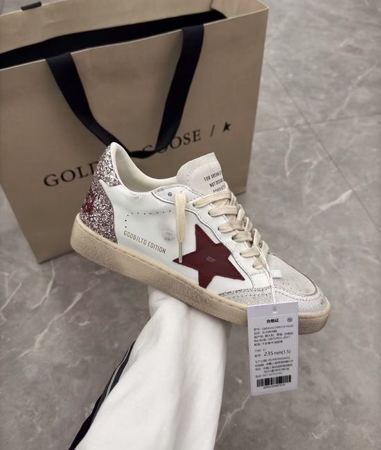 Golden Goose GGDB Couple s Pink-tailed Dirty Style Trainers