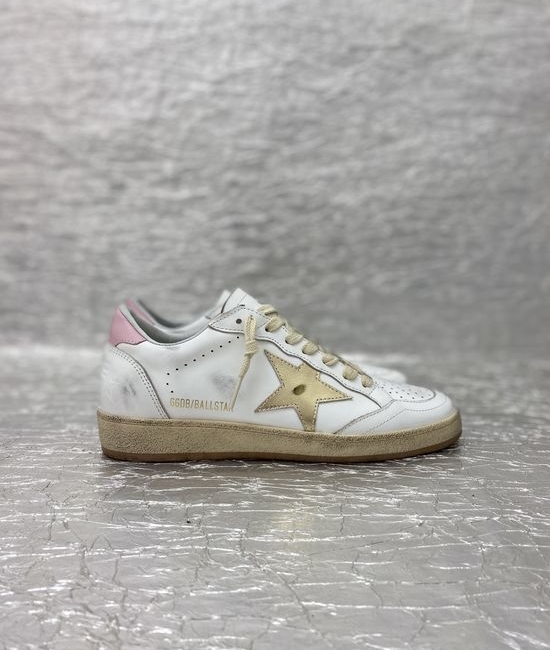 Golden Goose GGDB Handcrafted Distressed Leather Sneakers with Logo Details