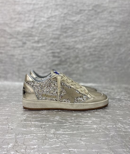 Golden Goose GGDB Handcrafted Distressed Leather Sneakers with Logo Details
