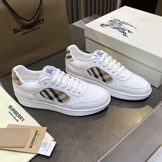 Burberry Genuine Leather Casual Shoes Timeless Design Durable Footwear