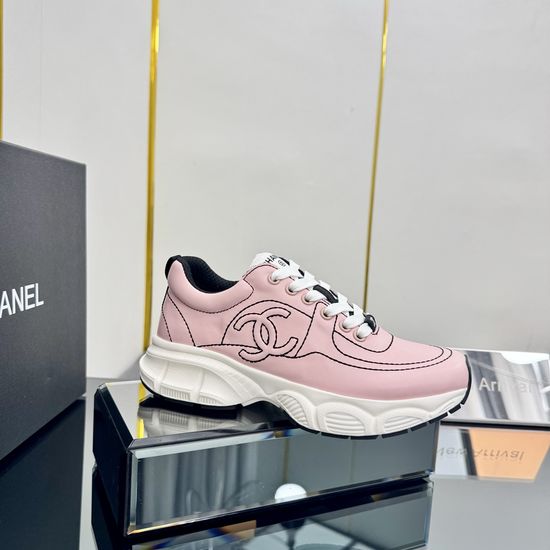 Chanel Premium Graffiti Leather Casual Comfortable Fashion Sneakers