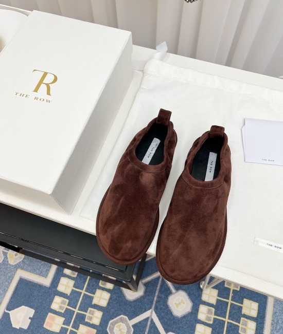 The Row Soft Leather Retro Comfort Casual Loafers