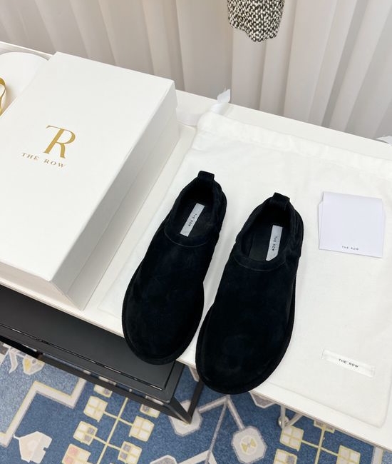 The Row Soft Leather Retro Comfort Casual Loafers