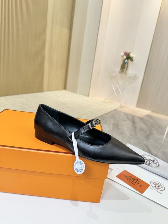 Hermes Premium Leather Sole, Authentic Development, Luxury Footwear