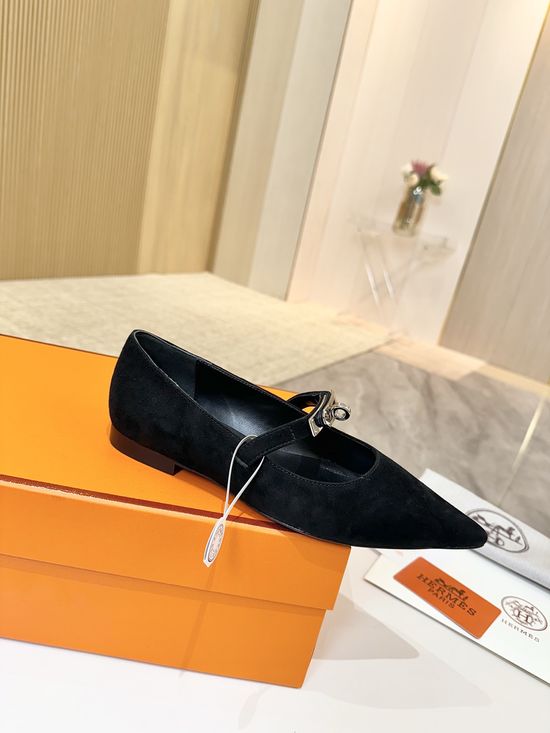 Hermes Premium Leather Sole, Authentic Development, Luxury Footwear