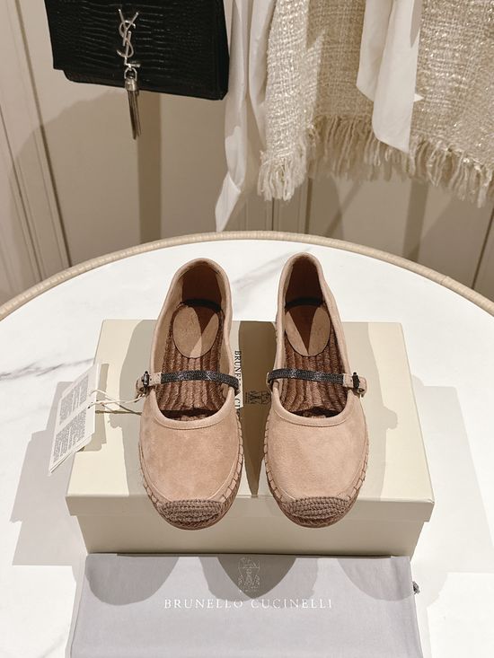 Brunello Cucinelli Classic Espadrilles Hand Stitched Anti Slip Sole