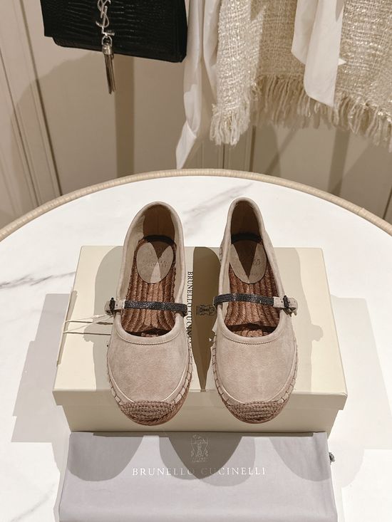 Brunello Cucinelli Classic Espadrilles Hand Stitched Anti Slip Sole