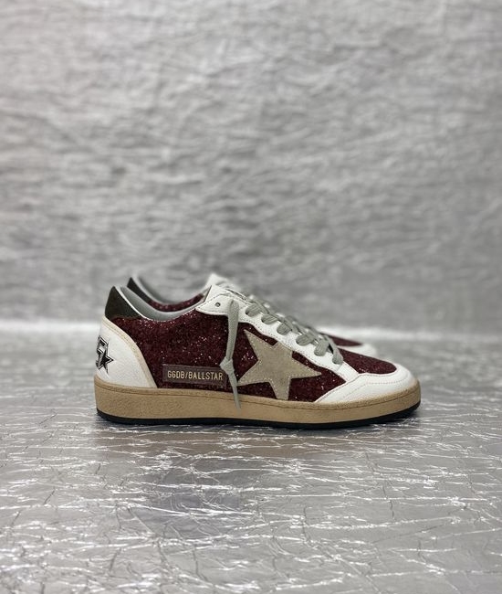 Golden Goose GGDB Handcrafted Distressed Leather Sneakers with Logo Details