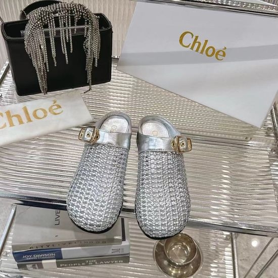 Chloe Fabric Slip On Mules Lightweight Comfortable Casual Slides