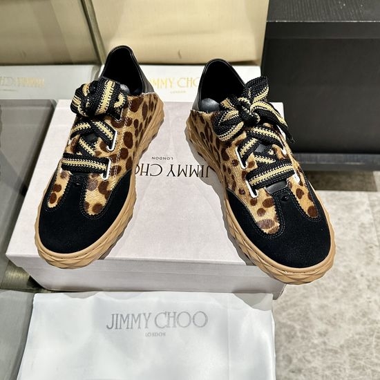Jimmy Choo Classic White Sneakers Versatile Stylish Casual Footwear