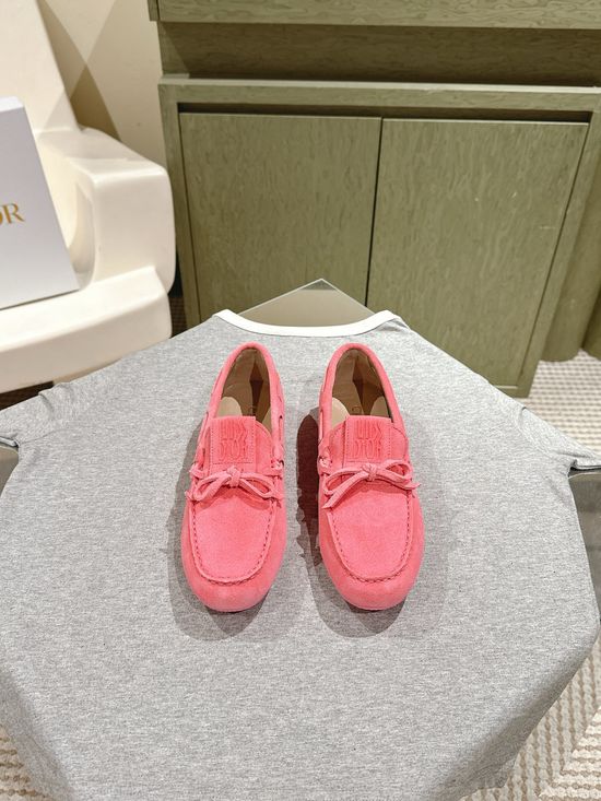 Christian Dior Soft Suede Non-slip Casual Loafer Shoes