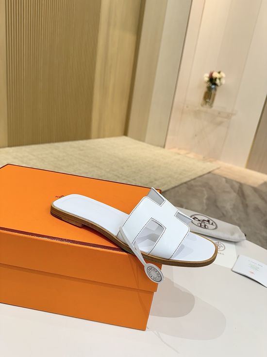 Hermes Classic Premium Leather Shoes with Genuine Leather Sole