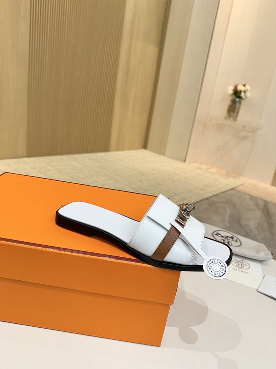 Hermes Genuine Cowhide Leather Sole Premium Casual Shoes