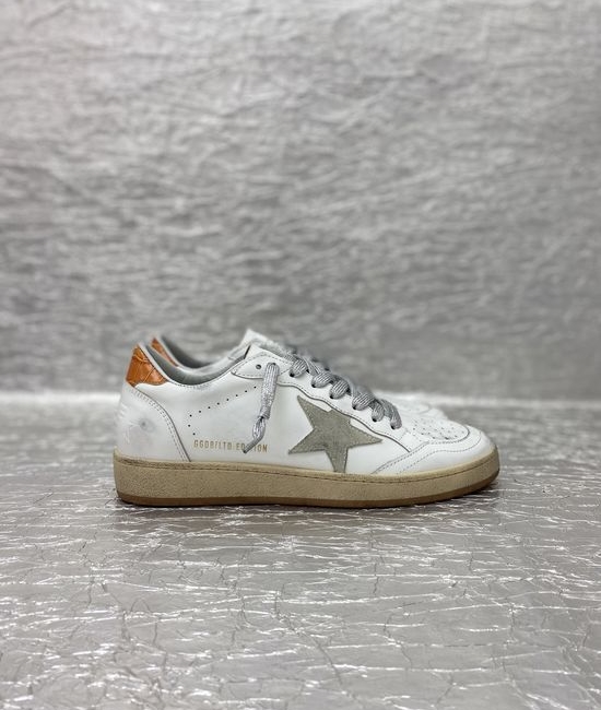 Golden Goose GGDB Handcrafted Distressed Leather Sneakers with Logo Details