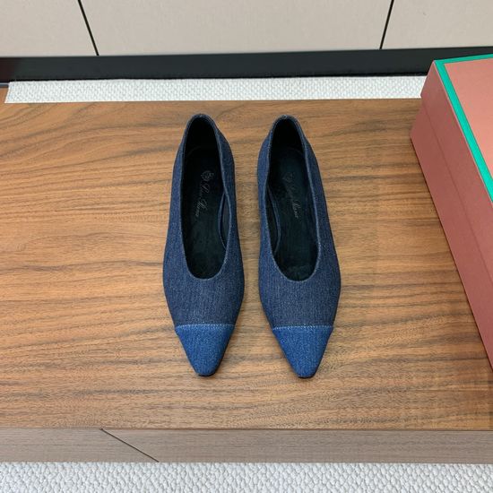 Loro Piana Color-Block Flat Shoes with Minimalist Design