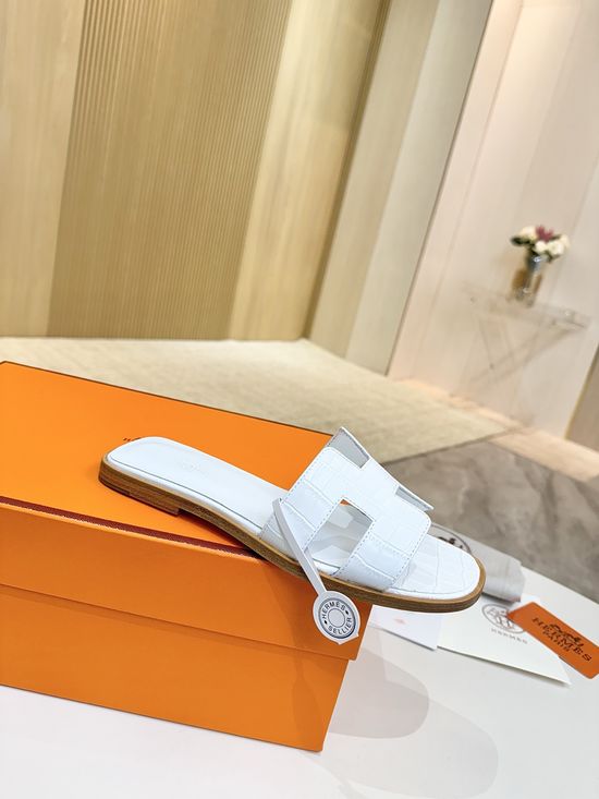 Hermes Crocodile Embossed Cowhide Leather Sole Durable Shoes