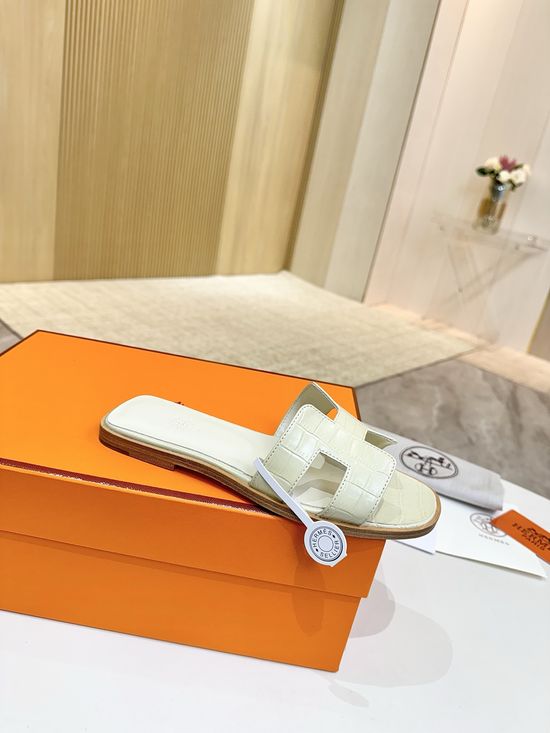 Hermes Crocodile Embossed Cowhide Leather Sole Durable Shoes