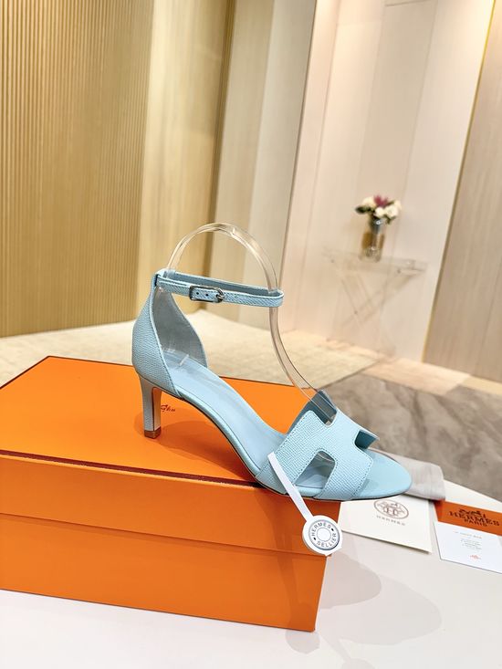 Hermes Premium Leather Pumps with Genuine Leather Sole