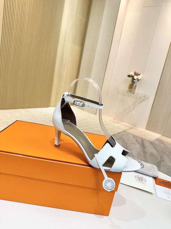 Hermes Premium Leather Pumps with Genuine Leather Sole