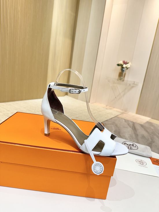 Hermes Premium Leather Pumps with Genuine Leather Sole