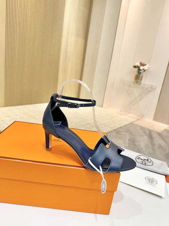 Hermes Premium Leather Pumps with Genuine Leather Sole